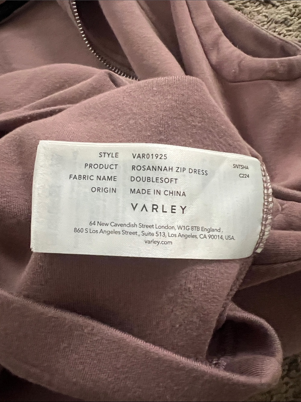 VARLEY Rosannah Zip Front Minidress. Size Medium - Picture 12 of 13
